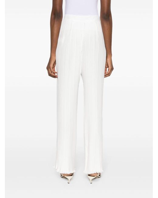 Lanvin White Pleated Trousers