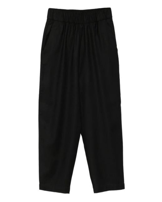 Barena Black Elastic-Waist Trousers