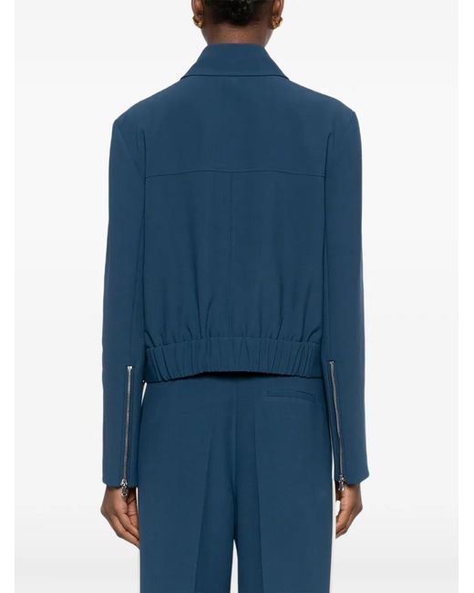 Patrizia Pepe Blue Twill Cargo Jacket