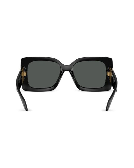 Versace Black Medusa-Plaque Oversized-Frame Sunglasses