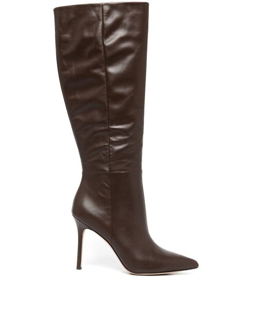 Veronica Beard Leather Lisa Pointed-toe Boots in Brown | Lyst Canada