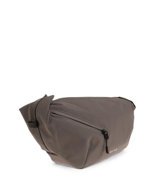 Paul Smith Gray Logo-Print Shoulder Bag for men
