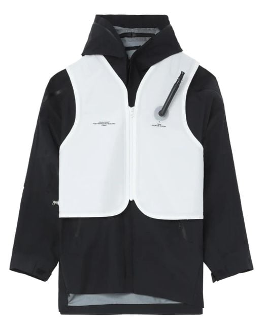 Post Archive Faction PAF Black Lteks Hooded Jacket for men
