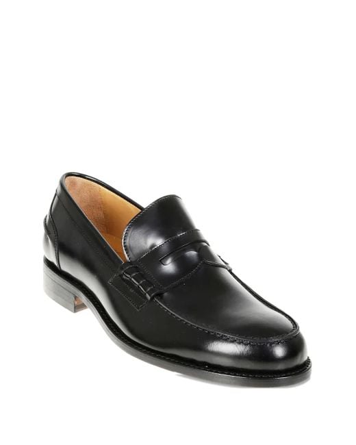 Berwick Shoes Leren Loafers in het Black voor heren