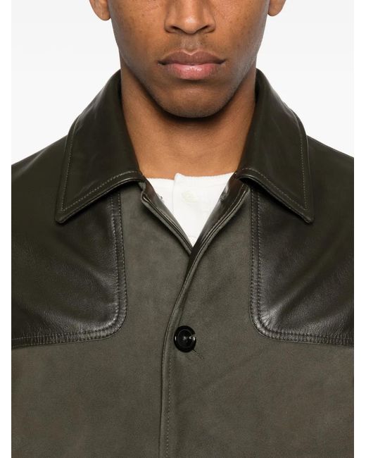 Paul Smith Green Veste Boutonnée À Poches Multiples for men