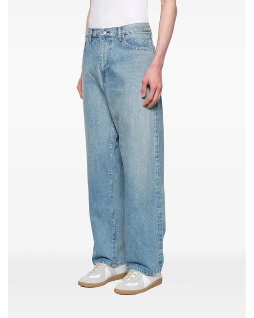vowels Blue Stonewashed Jeans for men