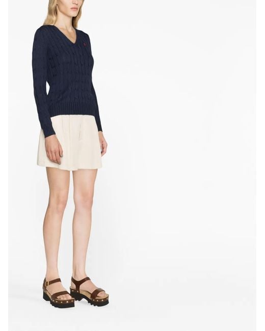 Polo Ralph Lauren Blue Cable-Knit Sweater