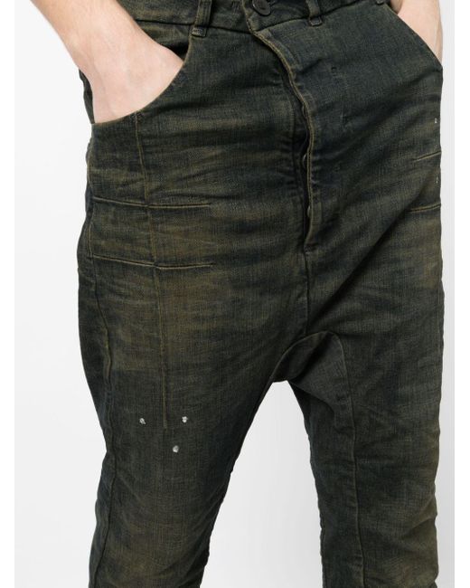 Boris Bidjan Saberi Asymmetric-front Straight-leg Jeans in Gray for Men ...