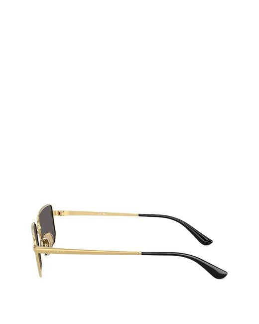 Vogue Eyewear Gray Rectangle-Frame Sunglasses