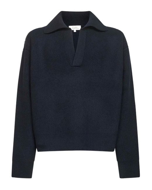 Jersey con cuello de polo Studio Nicholson de hombre de color Azul