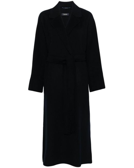 Max Mara Black Agata Mantel