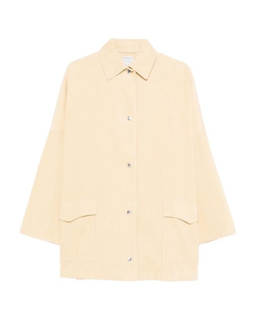Totême Natural Flap-Pocket Coat