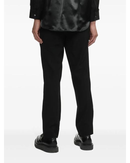 COMME DES GARÇON BLACK Black Gerade Hose Mit Ziernähten