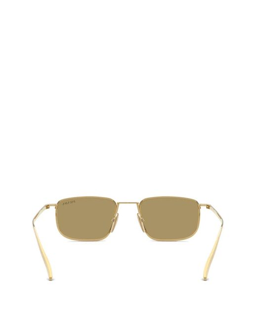Prada Metallic Rectangle-Frame Sunglasses for men