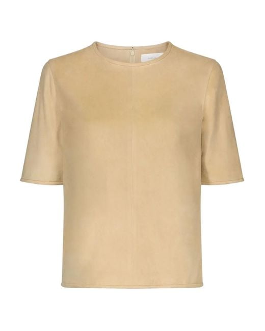 Loulou de Saison Natural Zaida Short-Sleeve Crew-Neck T-Shirt