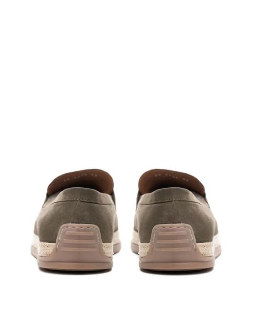 Poche Paris White Horsebit-Detail Loafers for men