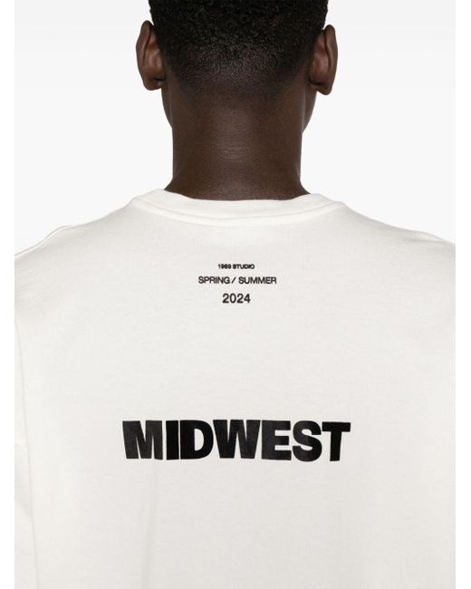 1989 STUDIO White Midwest Cotton T-shirt for men