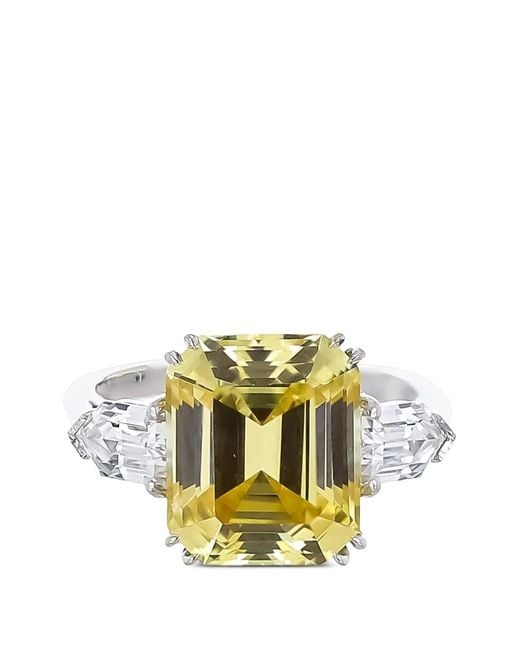 Fantasia by Deserio Metallic Emerald-Cut Ring