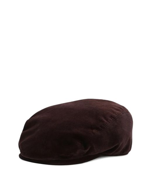 Dolce & Gabbana Brown Velvet Flat Cap for men