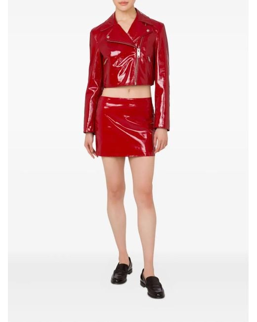 Moschino Red Cropped Jacket