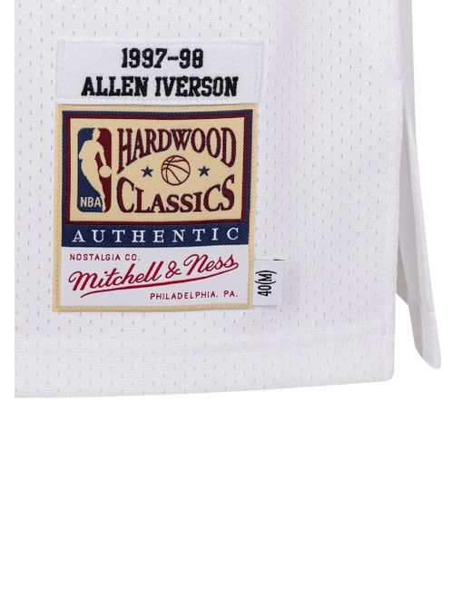 Mitchell & Ness White Philadelphia 76Ers Allen Iverson Jersey for men
