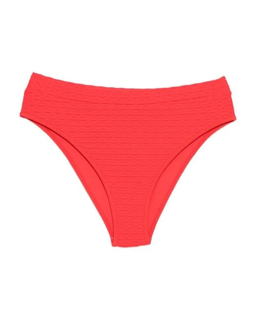 Bas De Bikini À Taille Haute Duskii en coloris Red