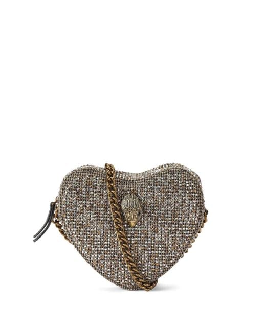 Kurt Geiger White Kensington Heart Shoulder Bag