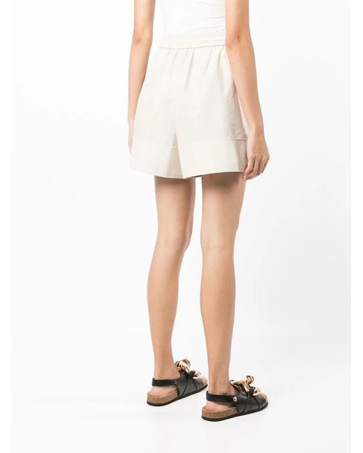 3.1 Phillip Lim Natural Elasticated Above-Knee Shorts