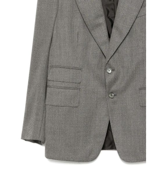 Tom Ford Gray Wool Blazer for men
