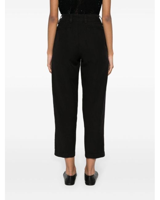 Pantalones rectos con pinzas PT Torino de color Black