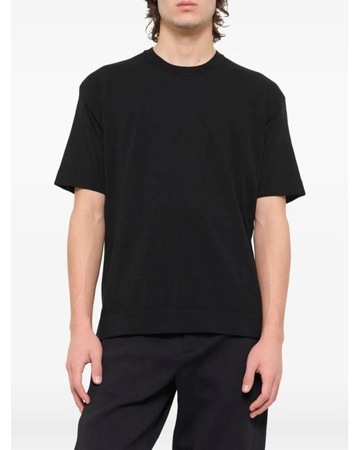 CFCL Black Tc Soft Crew-Neck T-Shirt for men