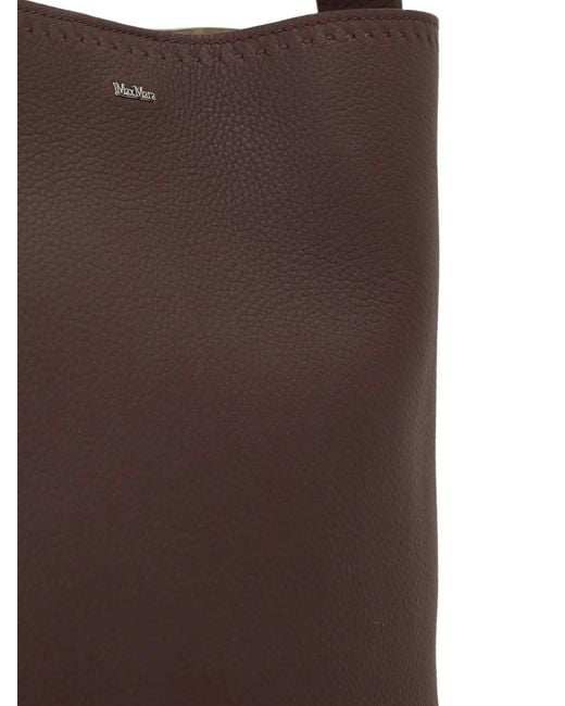 Max Mara Brown Medium Archetipo Leather Tote Bag