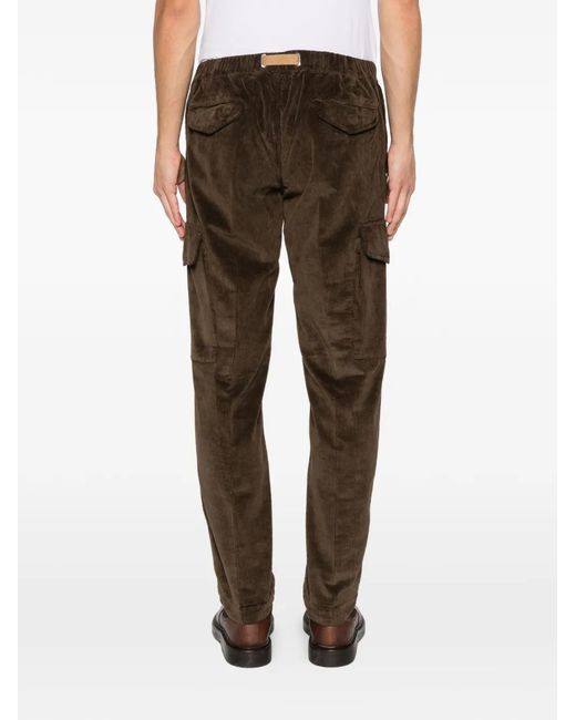 Pantalon Ceinturé En Velours Côtelé White Sand pour homme en coloris Brown