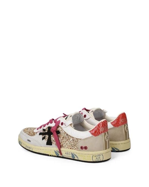 Premiata White Bskt Clayd 8166 Sneakers