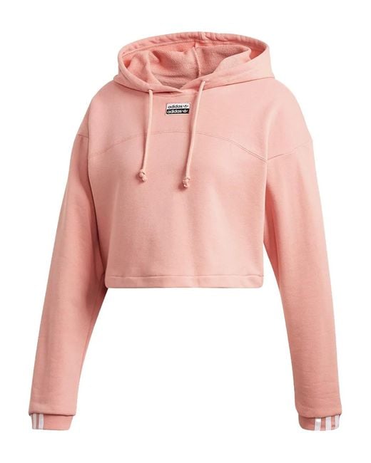 Adidas Pink R.Y.V. Cropped Hoodie Wmns "Trace"