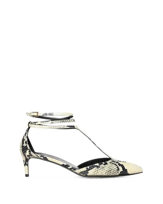 Khaite White Mia Heeled Pumps