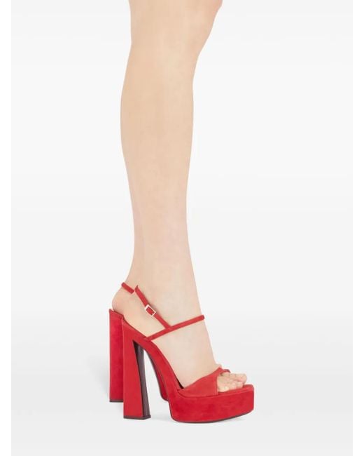 Giuseppe Zanotti Red 145Mm Sylvy Sandals