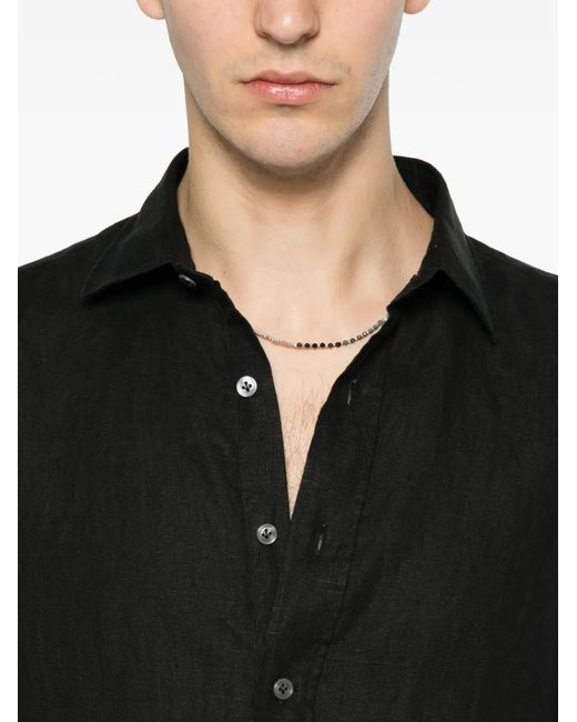 Lardini Black Dante Long-Sleeve Shirt for men