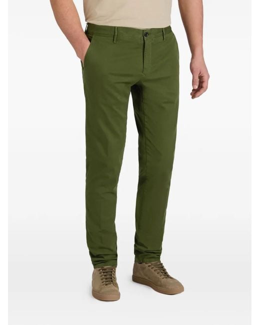 Slowear Green Buttoned Trousers for men