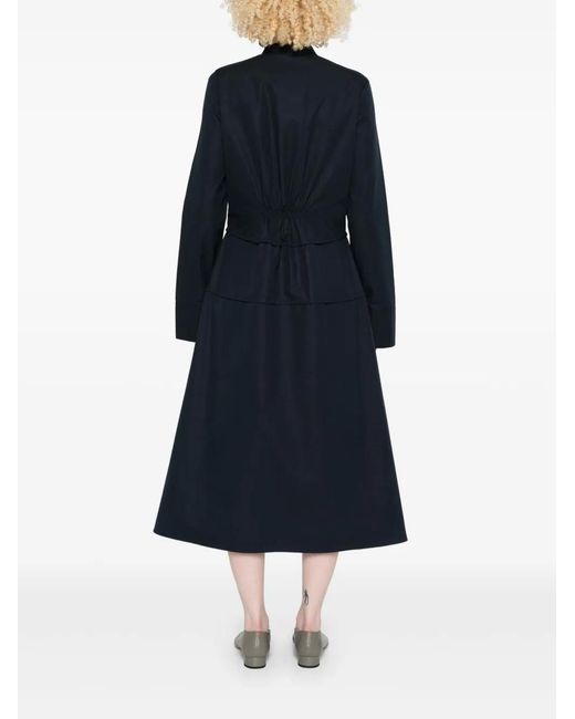 Jil Sander Blue Organic Cotton Dress