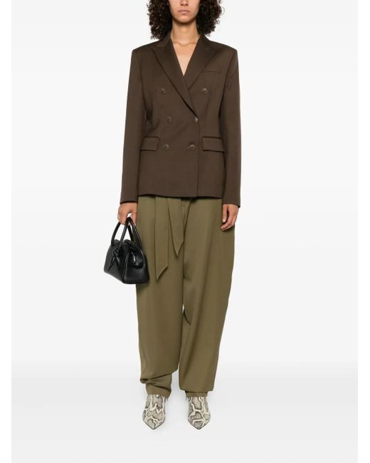 Dondup Brown Double-Breasted Buttoned Jacket