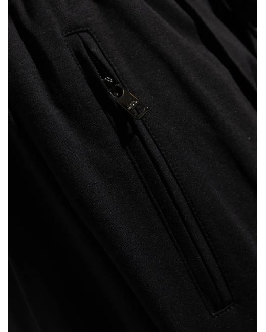 Dolce & Gabbana Black Cotton Track Pants for men