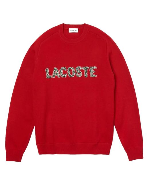 メンズ Lacoste Croco Magic セーター Red