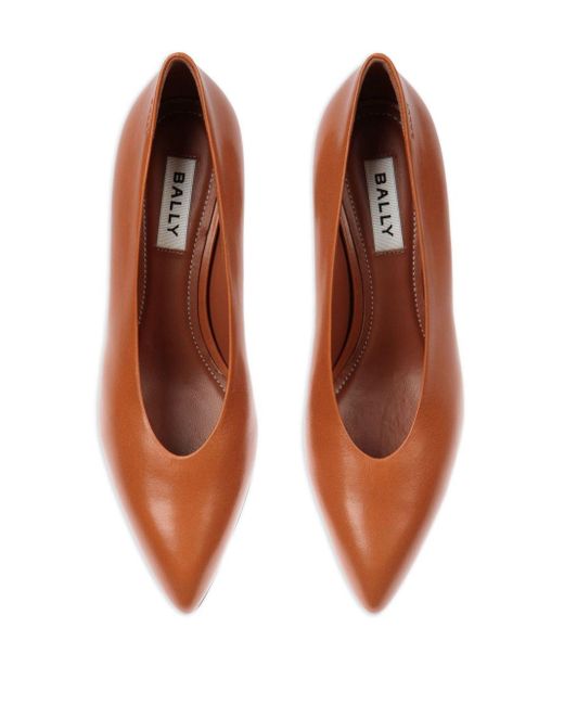 Bally Brown 55Mm Alva Pumps