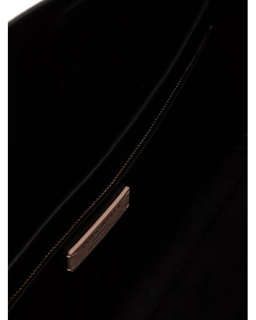 Coccinelle Black Top-Handles Leather Tote Bag