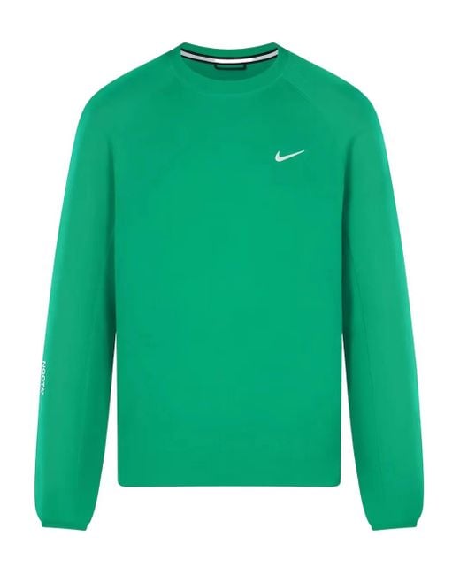 Nike Green X Nocta Tech Fleece Crew Sweatshirt for men