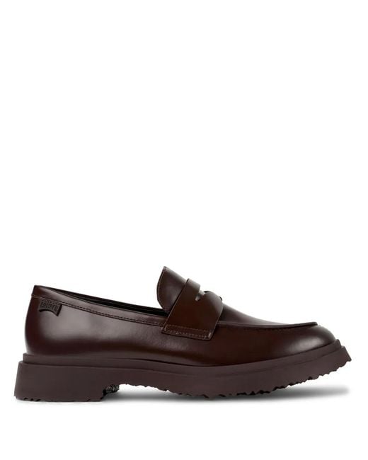 Camper Brown Walden Penny-Slot Leather Loafers for men