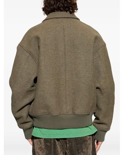 Jacquemus Jacke mit Button-down-Kragen in Green für Herren