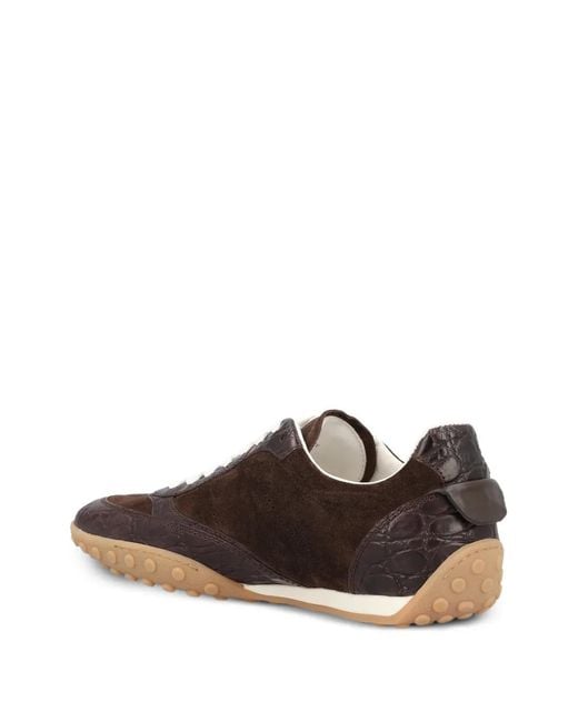Sneakers Con Design A Inserti di Tod's in Brown