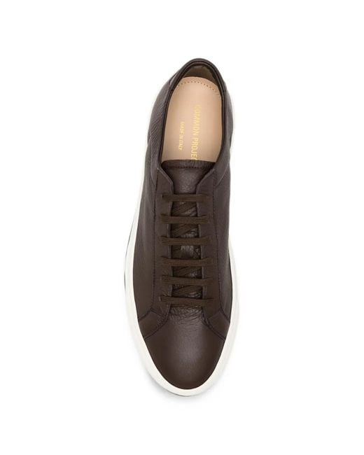 Common Projects Brown Leather Lace-Up Sneakers for men
